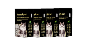 Love4pet Clumping Cat Litter tofu 4x2,5 kg (4x4,3l)
