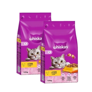 WHISKAS Adult 3,8 kg - kuivtoit täiskasvanud kassidele, maitsva kanaga