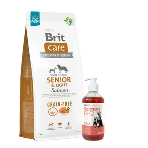 BRIT CARE Dog Grain-free Senior & Light Salmon 12kg