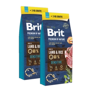 BRIT Premium By Nature Sensitive Lamb 15kg+3kg