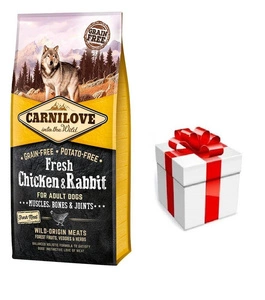 Carnilove Fresh Chicken Rabbit Adult 12 kg + üllatus koerale