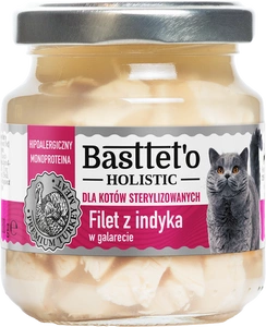 Basttet'o Holistiline kalkunifilee galetis steriliseeritud kassidele 130g