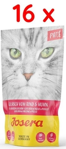 JOSERA pasteet kana- ja veiselihaga 16x85g
