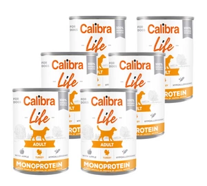 CALIBRA Dog Life Adult kalkuniliha koos õuntega 6x400g