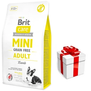 BRIT CARE Mini Grain-Free Adult Lamb 7kg + STRAIGMENA FOR DOGS