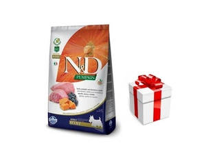 Farmina N&amp;D Kõrvits teraviljavaba koerte LAMB &amp; BLUEBERRY ADULT MINI 7kg + DOG FEAST