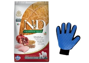 Farmina N&D Ancestral Grain canine CHICKEN & POMEGRANATE ADULT MEDIUM&MAXI 12kg + kammkinnas tasuta