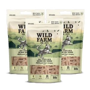 WILD FARM pehmed lõhe ribad tauriiniga 50g kasside maiuspala