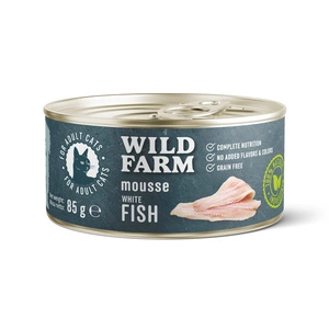 WILD FARM Mousse White Fish 85g - teraviljavaba mousse kassidele
