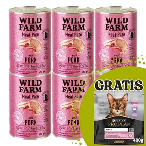 WILD FARM Pasteet sealihaga 400g - gluteenivaba kassitoit