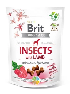 BRIT CARE Dog Crunchy Cracker Insects rikas lambaliha 200g