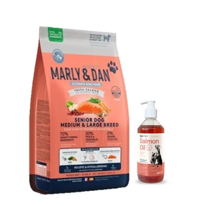 Marly & Dan Senior Dog Medium & Large Breed Fresh Salmon Holistic & Hypoallergenic 12kg kuivtoit 12kg