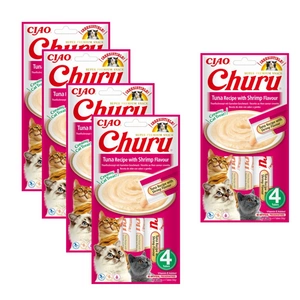 INABA Churu tuunikala ja krevettide maitsega maiuspala 20x14g kassidele