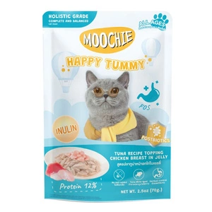 MOOCHIE Happy Tummy Tuna Recipe Topping Chicken Breast In Jelly (Tervislikud sooled) 70 g