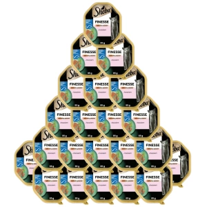 SHEBA Finesse tray 85 g - märg täistoit täiskasvanud kassidele, lõhega, pasteedis