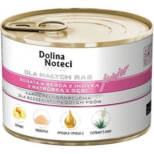 Dolina Noteci PREMIUM väikestele tõugudele JUNIOR kalkunisüdamed ja hane maks 12x185 g