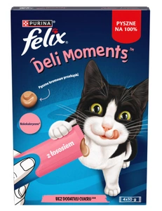 Felix Deli Moments Kreemjas kassisnäkid lõhega 4x10g