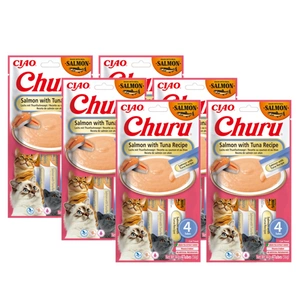 INABA CAT CHURU lõhe tuunikalaga 4x14g
