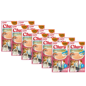 INABA CAT CHURU lõhe kammkarpidega 4x14g