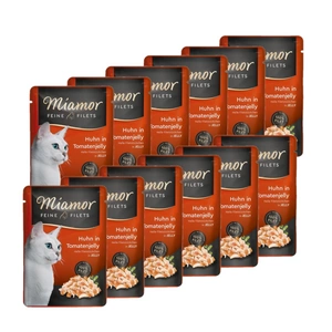 Miamor Feine Filets - tuunikala märgtoit tuunikala tomatitega želees 100g