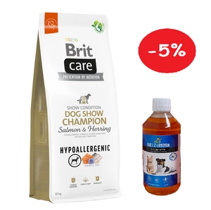 BRIT CARE Dog Hypoallergeenne koertenäitus Champion Salmon & Hering 12kg + LAB 5% PIGIAU