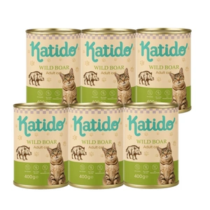 Katido Wet Cat Food Wild Boar 400g