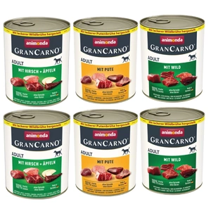 ANIMONDA GranCarno täiskasvanud koera maitse: sealiha + kalkun 800g
