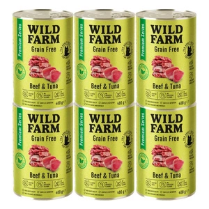 WILD FARM Premium Grain Free Beef and Tuna 400g - teraviljavaba kassitoit