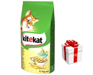 KITEKAT 12 kg - kuivtoit kassidele kana ja köögiviljadega