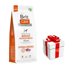 BRIT CARE koer hüpoallergeenne täiskasvanud keskmise tõugu lambaliha 12kg + STAGMEN koerale
