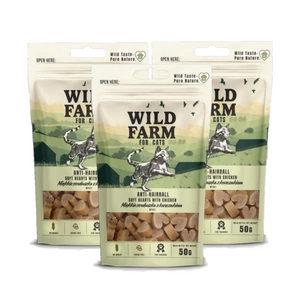 WILD FARM karvapallivastane pehme kanasüda 50g kasside maiuspala