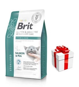 BRIT GF Veterinary Diets Cat Steriliseeritud 2kg + STAIGMENA KATEI