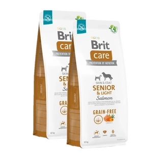 BRIT CARE Dog Grain-free Senior & Light Salmon 12kg