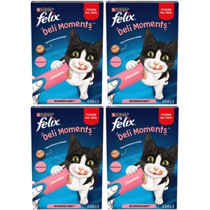 Felix Deli Moments Kreemjas kassisnäkid lõhega 4x10g