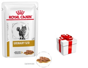ROYAL CANIN Urinary S/O 12x85g tükki kastmes + STAGMENA KATEI
