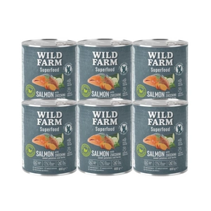 WILD FARM Superfood Salmon (lõhe suvikõrvitsaga, maguskartuli ja maitsetaimedega) 800g teraviljavaba koeratoit