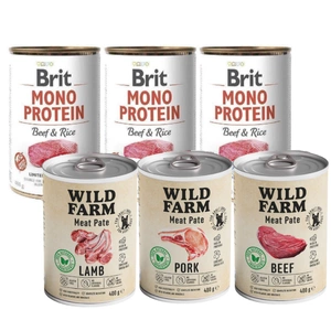 BRIT MONO PROTEIN BEEF & BROWN RICE 400g