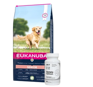 EUKANUBA Mature&Senior Large Lamb & Rice 12kg + LAB-V Geriato Optimum - eakate tervis koertele ja kassidele 45 kapslit