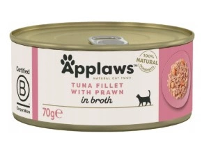 "Applaws Cat" tuunikala krevettidega 70g purk