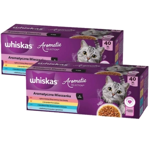 WHISKAS Adult Sachs Aromatic Mix 40 x 85 g - märja kassitoit täiskasvanutele