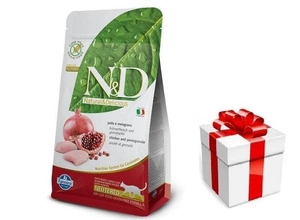 N&amp;D PRIME CAT KASTREERITUD KANA- JA GRANAATÕUNAGA TÄISKASVANUD 5KG + KASSITOIT