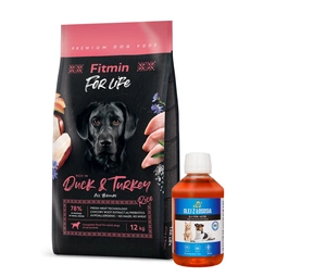FITMIN dog For Life Duck & Turkey 12 kg