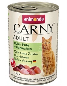 ANIMONDA Cat Carny Adult maitse: kana, kalkun, küülik 400g