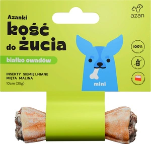 AZANKI närimisluu putukate ja piparmündiga koertele MINI 10 cm