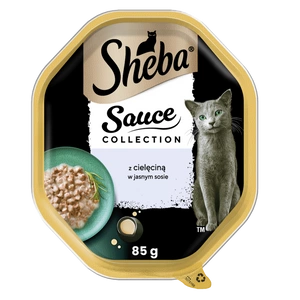 SHEBA Sauce Collection salve 85g - märg täistoit täiskasvanud kassidele, vasikaliha tükeldatud, kastmes