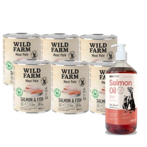 WILD FARM Pate Salmon&Fish 800g gluteenivaba koeratoit