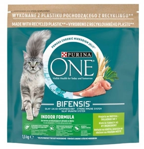 Purina One Indoor Cat Adult Food kalkuniga kassidele 1,5kg