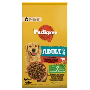 PEDIGREE® Adult 12 kg veiselihaga - kuiv täistoit täiskasvanud suurtele ja keskmise suurusega koertele