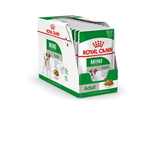 ROYAL CANIN Mini Adult 12x85g märgtoit kastmes täiskasvanud koertele, väikestele tõugudele