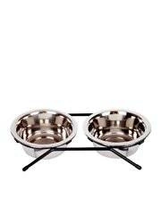 DINGO söötmiskomplekt - metallist raam + 2 kaussi 0,35l